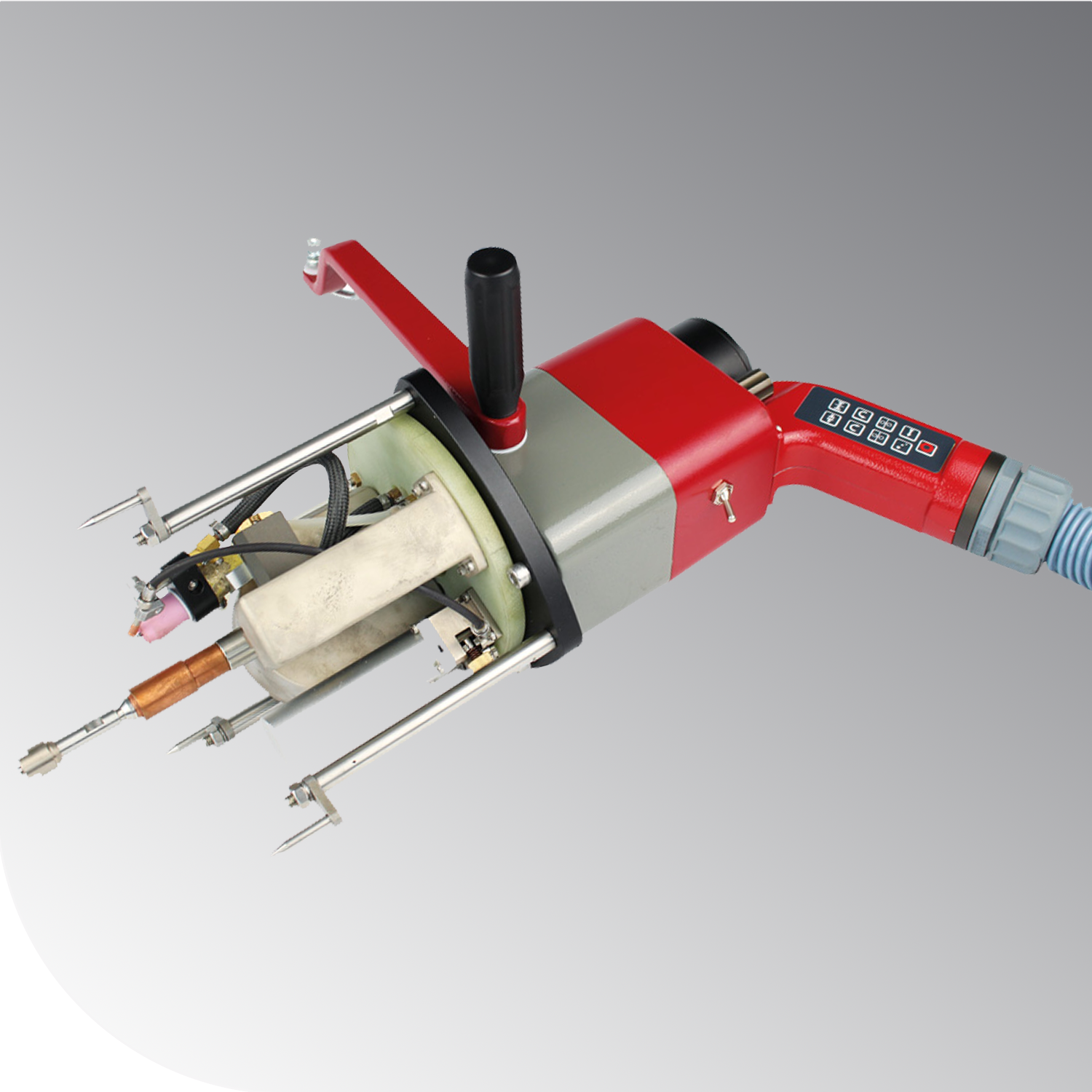 Orbitalservice-Rohr_in_Boden_Schweisskoepfe-tube_to_tube_sheet_weld_heads